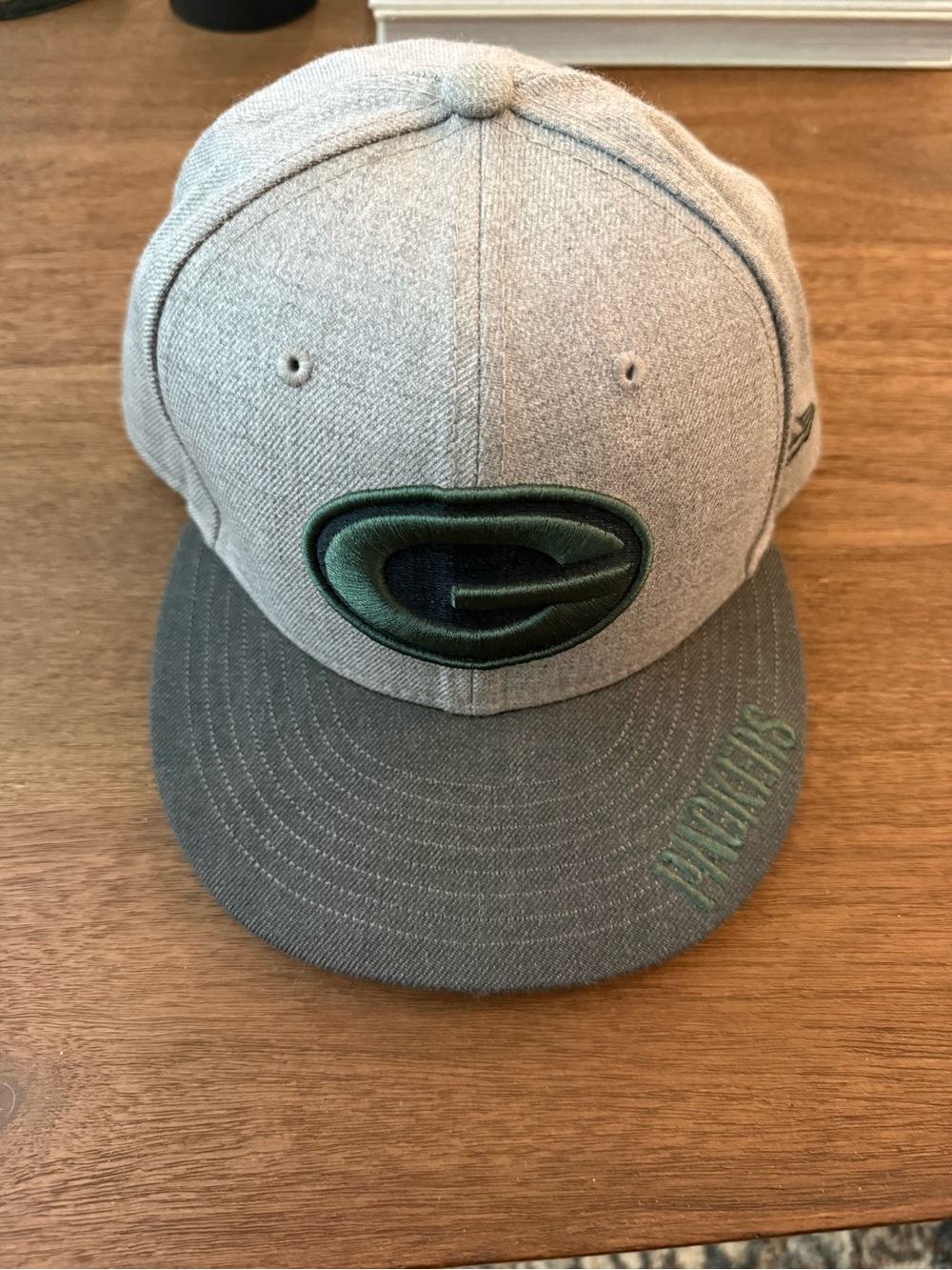 New Era Gray & Dark Green Green Bay Packers Snapback Hat